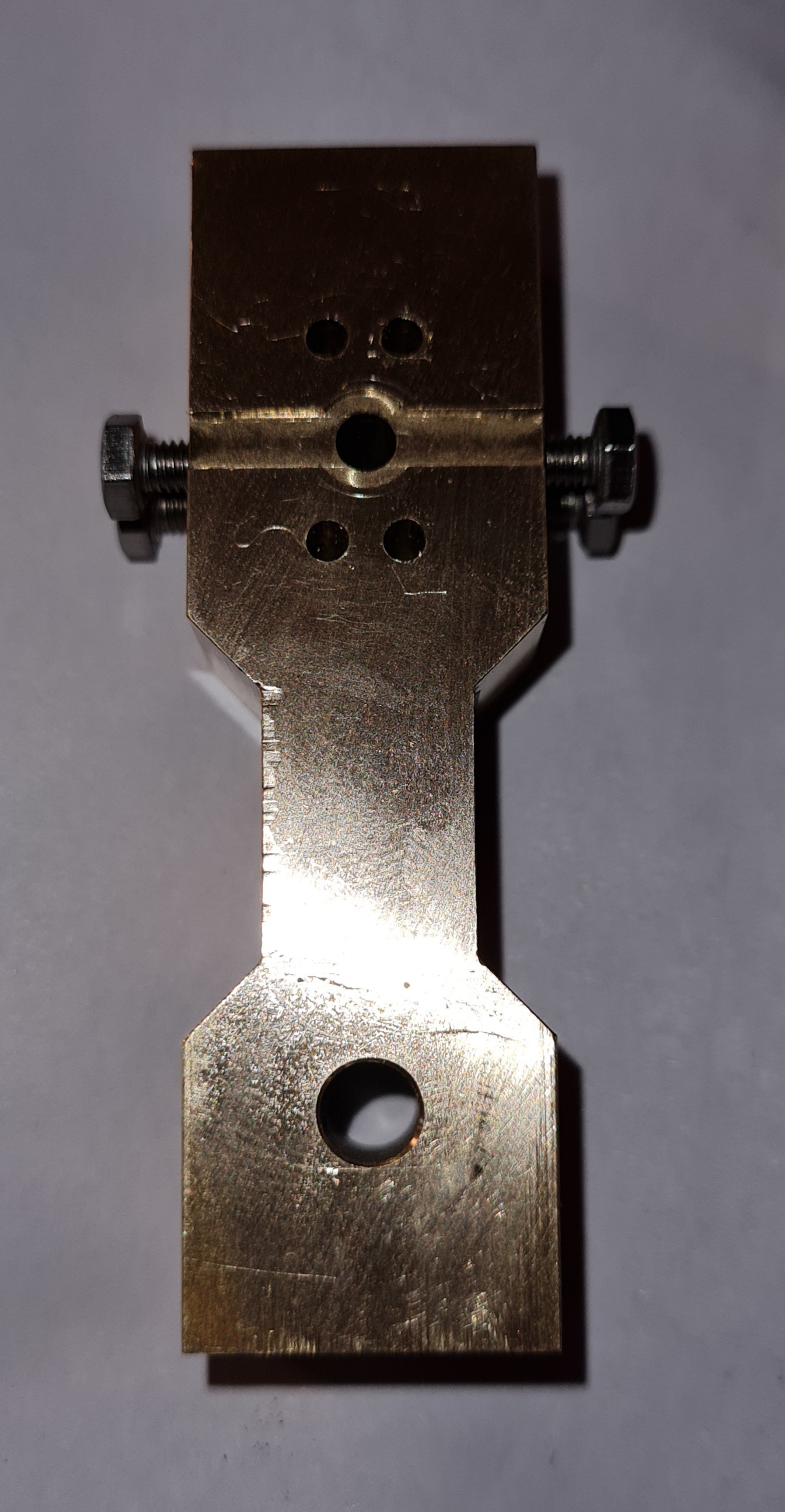 Standard as supplied by Clevedon Steam. It will be cut where marked in first photo.