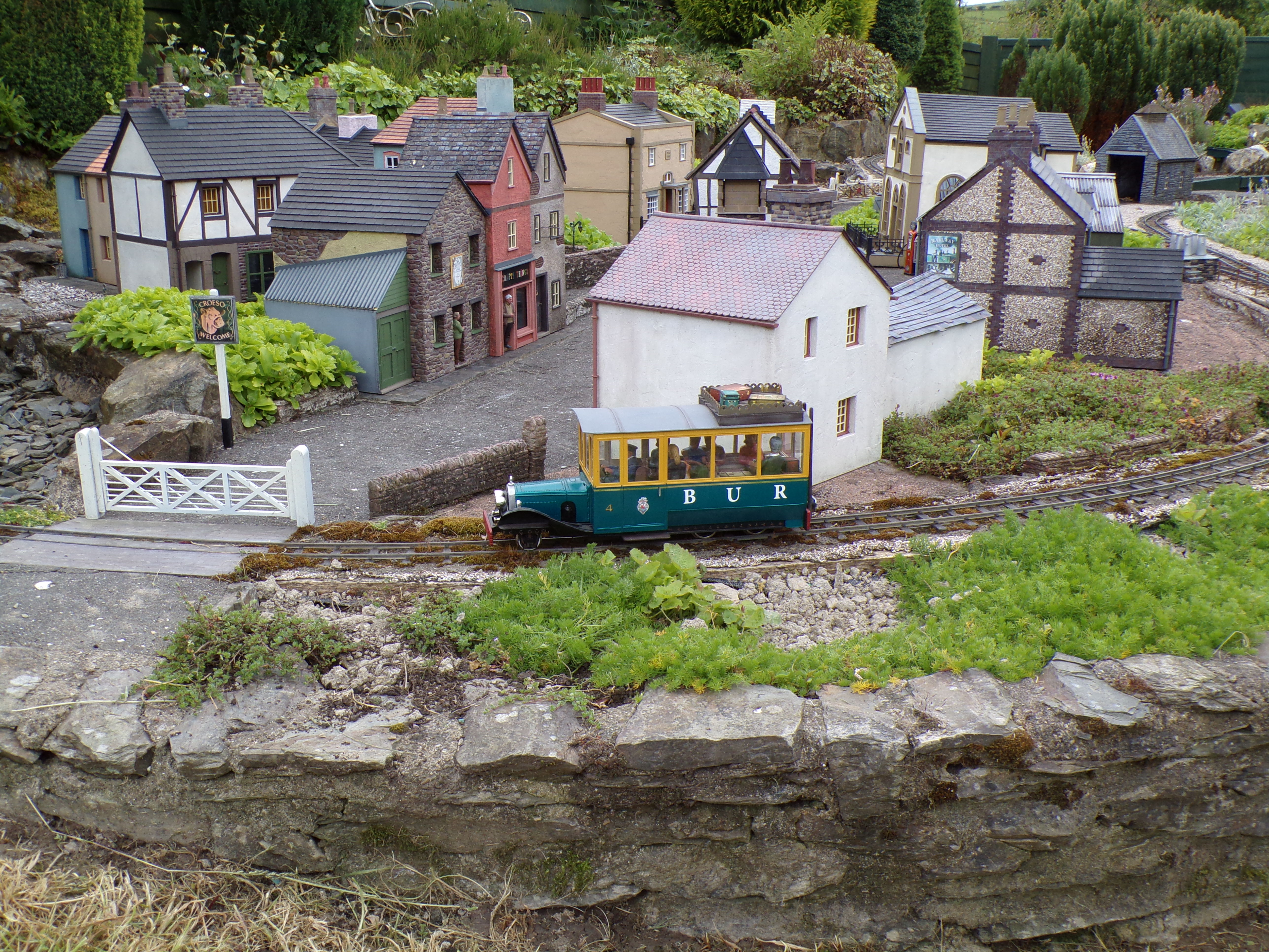 9 - The railbus taking passengers to the local village market.JPG