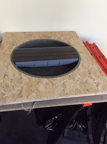 The turntable that Peter Kindly made for me.