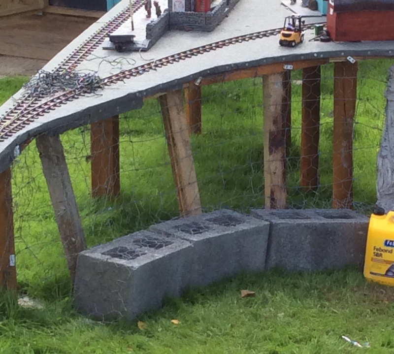 Wire and posts attached to make frame