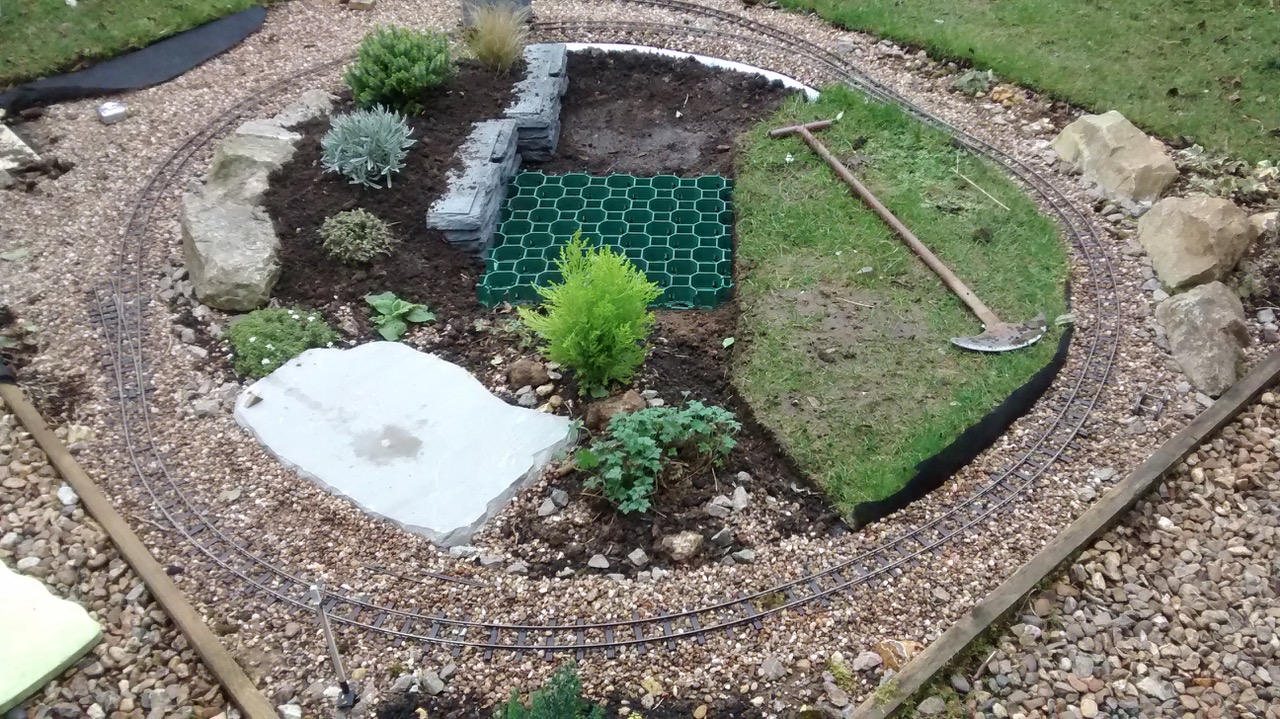 landscaping taking place