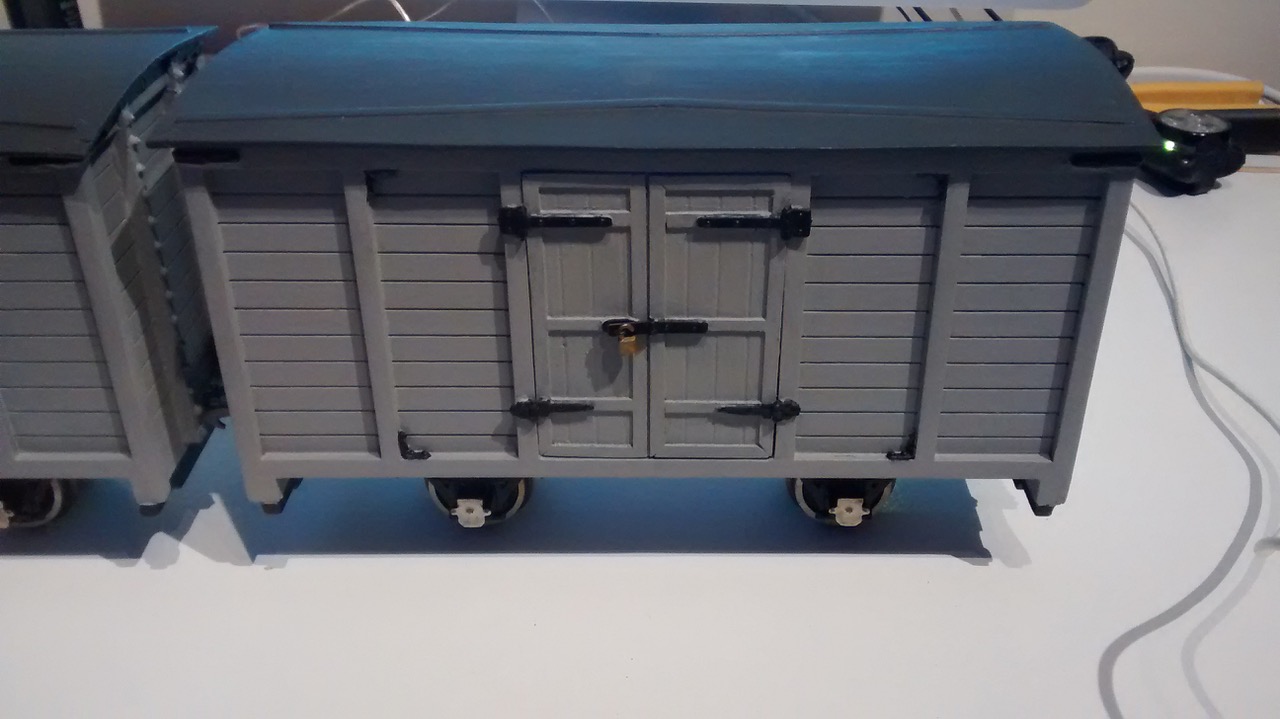 This is what I think is a brand bright wagon (1 of 3 on my railway)