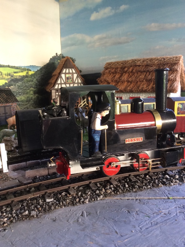 Hubby,s  scratchbuilt train