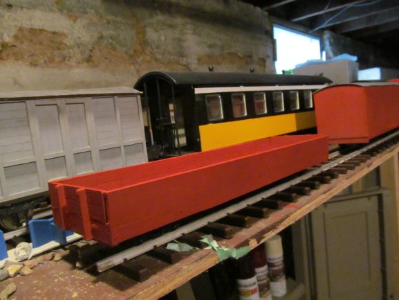 Wooden bogie open
